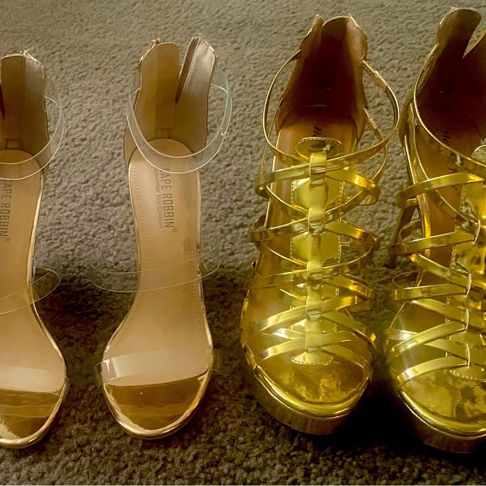 I’m selling heels, wedges and boots.